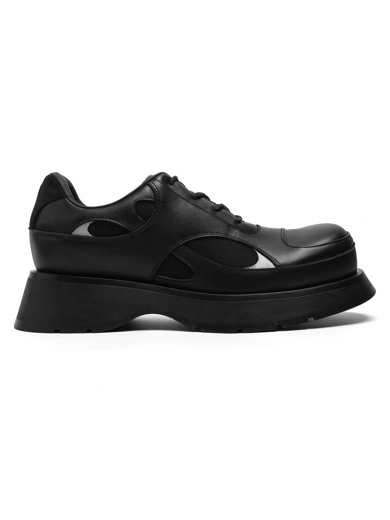 ARCcc Mobius Cowhide Platform Derby Shoes in Black