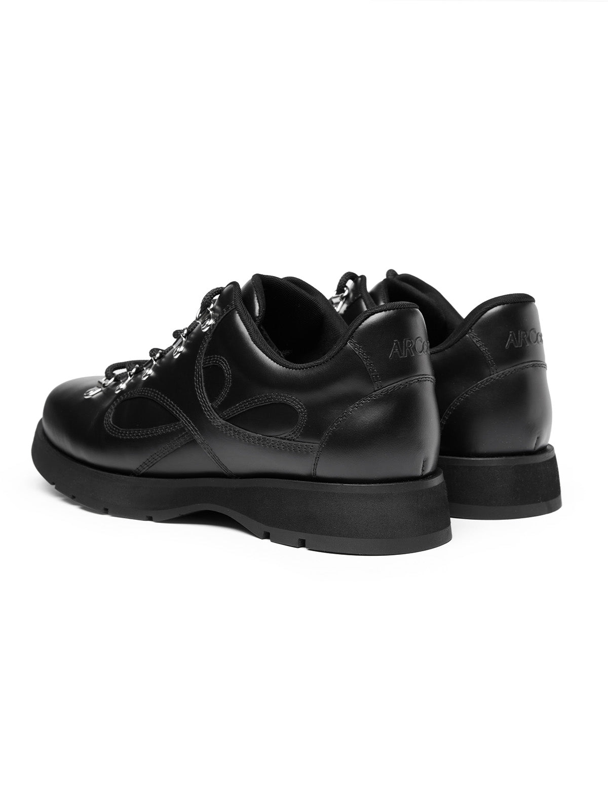 Mobius Suede Hiking Derby Shoes in Black – product image 5