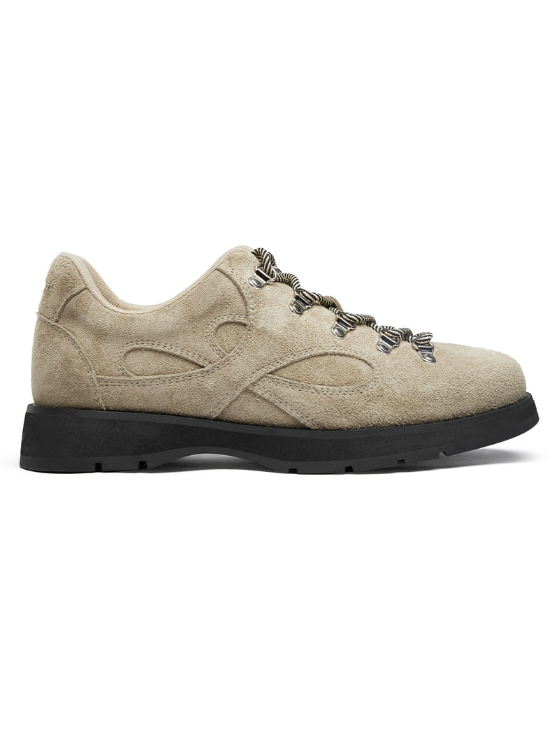 Mobius Suede Hiking Derby Shoes in Khaki – product image 1